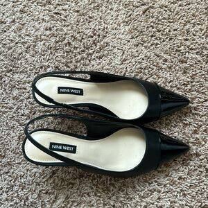 Nine West Cap Toe Slingbacks